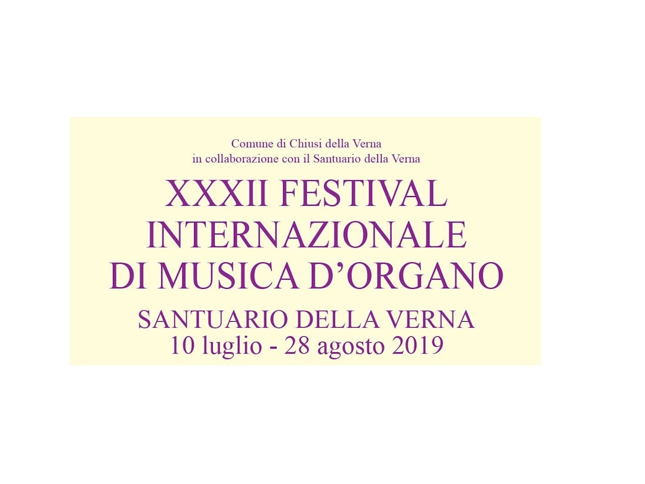 XXXII FESTIVAL INTERNAZIONALE DI MUSICA D’ORGANO